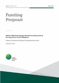 Multi Hazard Impact Based Forecasting And Early Warning System For The Philippines Green Climate Fund