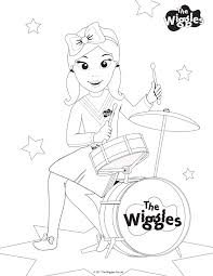 Dorothy the dinosaur felt tip fun book. The Wiggles Activity Color Emma The Drummer Wiggles Birthday Wiggles Party Emma Wiggle