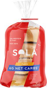 Bagels are back on the menu with sola bagels, 4 ct. Keto Friendly Low Carb Bagel Sola