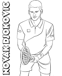 You can print or color them online at getdrawings.com for absolutely free. Novak Djokovic Coloring Page Tennis Player
