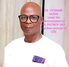 Today l want to celebrate all the Dean's of the students starting from the  administration of our then provost Dr. Patrick Uko till date. 1. Dr.  Ofonime Akpan, under the administration of