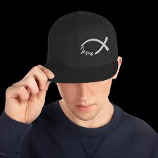 Jesus Fish Snapback Hat