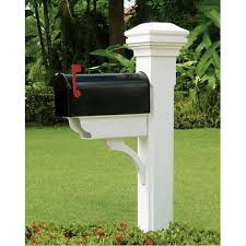 Eyelevel Mailbox Post With Newspaper Brace And Smooth Curved Cap Mailbox Landscaping Mailbox Mailbox Post