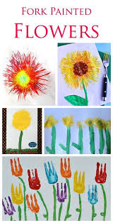 22 Fork Painting Ideas For Kids Spring Crafts For Kids Spring Crafts Painting For Kids