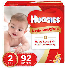 huggies little snugglers diapers size 2 92 count in 2019