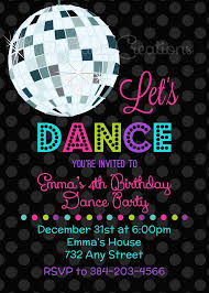 Nun folgen auf tvnow auch die kids, bei „let's dance kids. Let S Dance Disco Ball Invitation You By Prettypartycreations Disco Birthday Party Dance Party Birthday Disco Party Kids
