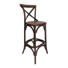 This stool features a foot rest, ensuring a more ergonomic design and promoting good alignment. Cross Back Wood Restaurant Bar Stool Wd804b Maxsun
