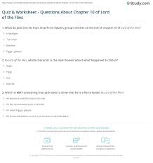 During what year was lord of the flies first published? Quiz Worksheet Questions About Chapter 10 Of Lord Of The Flies Study Com
