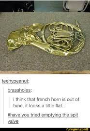 Out Of Tune French Horn Band Puns Marching Band Humor Band Jokes