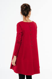 Women Red Dress Midi Dress Elegant Dress Valentine Dress