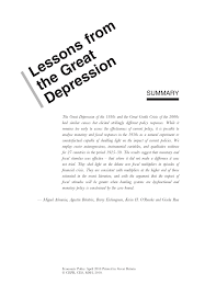Dangers and they even do not realize. Pdf From Great Depression To Great Credit Crisis Similarities Differences And Lessons