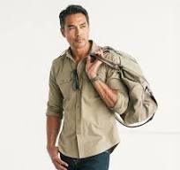 Smith Utility Shirt – Light Fatigue Khaki Cotton Twill