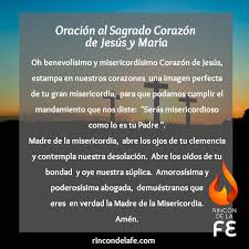 Rosario al sagrado corazon de jesus y consagración. Oracion Al Sagrado Corazon De Jesus Y Maria Oraciones