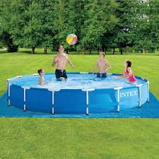 Kit Piscinette Metal Frame Ronde Tubulaire Intex 4 57 X 0 84 M