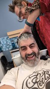 Getting ready for Women in Comedy Southern Ontario Tour! @ubuhair.cambridge  make me look like a Star ⭐ , #ubuhairsalon #briancouto #standupcomedy  #coutocomedy #goteam #letsgo #cambridge