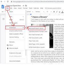 You can create a new google doc just by uploading a word file. Converting Google Docs To Microsoft Word Office Watch