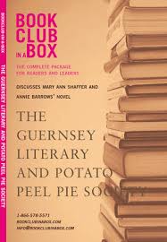 If you have time to correspond with me, could you answer several questions? Book Club In A Box The Guernsey Literary Potato Peel Pie Society By Marilyn Herbert