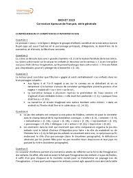 Corrigé Brevet Francais 2023 | PDF | Autobiographies | Sujet (Grammaire)