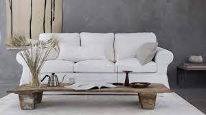 Ikea Ektorp 3 Seater Sofa Cover Thyme Linen Bemz Soffoverdrag Vardagsrum Overdrag