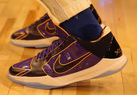A decade later, the 5 rings kobe 5 returned, exclusively on the feet of lakers star anthony davis in games 3 and 4 of the 2020 finals, inside the nba bubble in lake buena vista, florida. Anthony Davis Nike Kobe 5 Protro Lakers