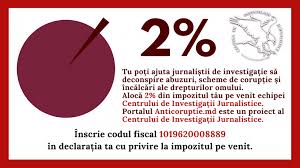 Raspunsul la aceasta intrebare este disponibil doar pentru utilizatorii inregistrati. Cum PoÈ›i RedirecÈ›iona 2 Din Impozitul TÄƒu CÄƒtre Centrul De InvestigaÈ›ii Jurnalistice