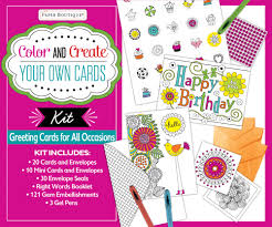 You can print birthday cards at home well in advance or last minutes before going to the birthday parties. Color And Create Your Own Cards Boxed Kit Greeting Cards For All Occasions New Seasons Publications International Ltd 9781680222432 Amazon Com Books