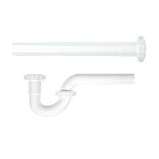 white plastic p trap