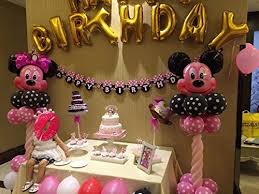 Ninos Decoracion De Fiesta De Cumpleanos Para Ninas Minnie Cuotas Sin Interes