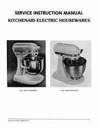 Check spelling or type a new query. Kitchen Aid K45 Service Manual For Hobart Made Vintage Mixers Kitchen Aid Kitchenaid Ice Maker Service Kitchen