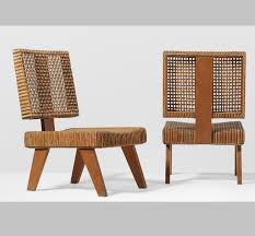 Pierre Jeanneret Pair Of Rare Lounge Chairs From The Yves Korbendau Residence Rabat France Morocco C 1 Furniture Furniture Design Pierre Jeanneret Furniture