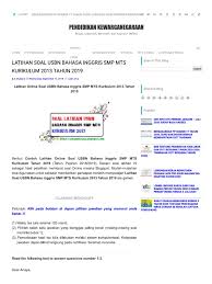 Check spelling or type a new query. Latihan Soal Usbn Bahasa Inggris Smp Mt Rganegaraan Pendidikan Kewarganegaraan Pdf