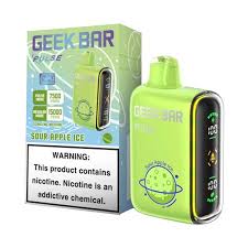 GEEK BAR PULSE 15000 PUFFS DISP 5CT - SOUR APPLE ICE