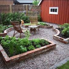 I Luv This Formal Layout Of Raised Garden Beds The Chunky Red Bricks Look Outstanding Coupled With The B Garden Layout Herb Garden Design Backyard Landscaping