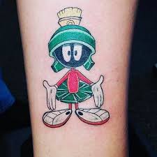 K9 goofy tattoo in colour. Marvin The Martian Tattoo