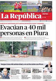 Venezuela with a gdp of $482.4b ranked the 27th largest economy in the world, while peru ranked 51st with $222b. Newspaper La Republica Peru Newspapers In Peru Tuesday S Edition March 28 Of 2017 Kiosko Net