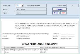 Terima kasih atas kunjungannya.deskripsi lengkap. Aplikasi Excel Surat Perintah Perjalanan Dinas Sppd Excelmaniacs