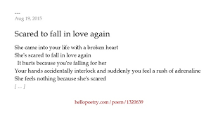 Falling in love again with your ex quotes. Scared Of Falling In Love Again Poems Free Love Quotes