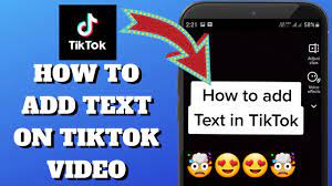 How To Add Text On Tiktok Video Youtube