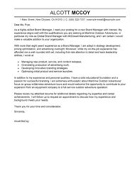 Best Brand Manager Cover Letter Examples Livecareer