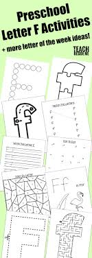 Preschoolers are naturally inquisitive and curious. Preschool Letter F Activities Letter Of The Week Teach Beside Me