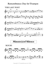 Beginners level free trumpet sheet music. Last Post Trumpet Sheet Music Playing Tips For Remembrance Day In Canada Trumpet Heroes