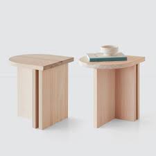 Hinoki Wood Side Table Minimalist Wood Accent Table The Citizenry Side Table Wood Hinoki Wood Wood Accent Table