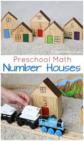 Preschool Math With Number Houses Frugal Fun For Boys And Girls Preschool Math Numbers Preschool Math Numbers Preschool