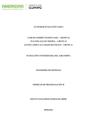 Modelos de Programación II