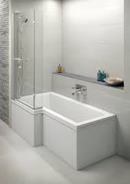 Moods L Shaped Shower Bath Screen With Integrated Mixer Shower Left Hand Shower Over Bath Small Bathroom Bathrooms Remodel