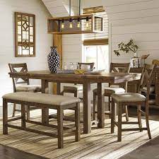 Vernon square counter height dining table and kitchen bar stool are superb for dining room use because sets are efficient. Moriville 6 Piece Brown Rustic Counter Height Dining Set Weekends Only Furniture