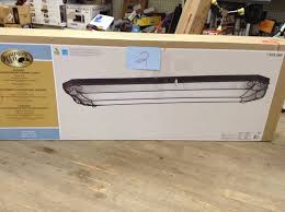 This ceiling light features a russet finish and a white, glacier acrylic diffuser to complement your decor. Hampton Bay Saguro 4 Light Russet Fluorescent Ceiling Flushmount Open Box Never Used Kx Real Deals St Paul Tools Patio Furniture Bath And Kitchen And More K Bid