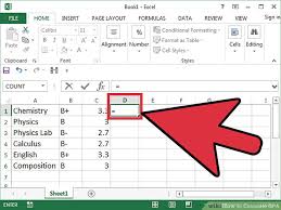 Enter in the data for each class that you have data for. How To Calculate Gpa Formula In Excel How To Wiki 89