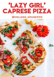 Lazy Girl Caprese Prosciutto Pesto Pizza College Housewife Recipe In 2020 Pizza Recipes Easy Pesto Pizza Yummy Lunches