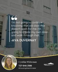 I'm not going to continue knocking that old door that doesn't open for me. I'm  going to create my own door and walk through that." — Ava DuVernay  #MotivationMonday #MentalHealth #Quotes